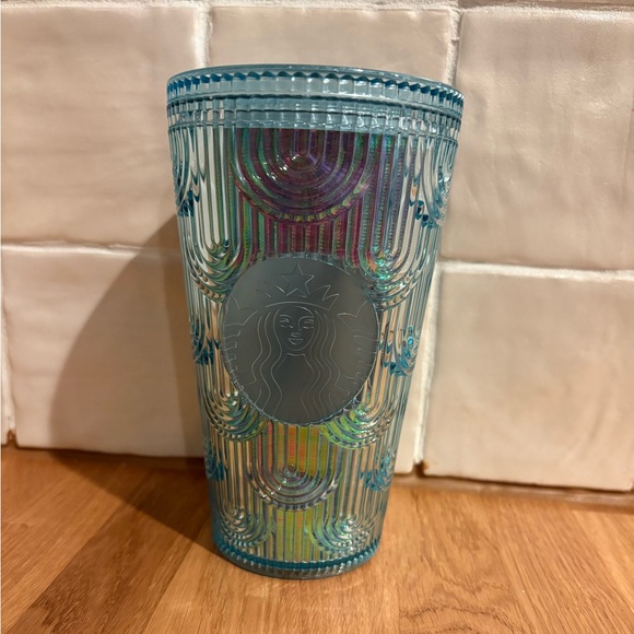 Starbucks Other - Starbucks Holographic Mermaid 2022 Blue 16oz Tumbler cup